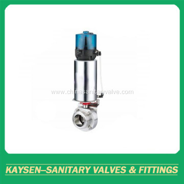 3A Hygienic Intelligent Pneumatic Butterfly Valve Male end